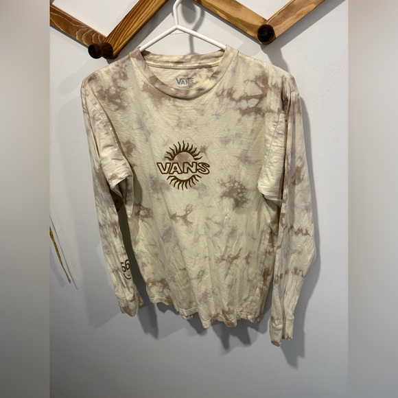 Vans Cream and Brown Tie-Dye Shirt - Picture 2 of 6